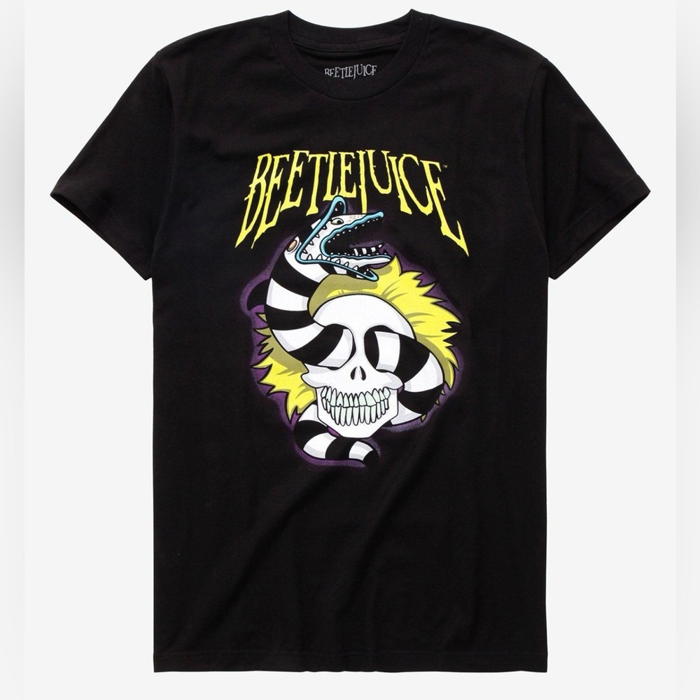 NWOT Hot Topic Beetlejuice Skull T-Shirt XL